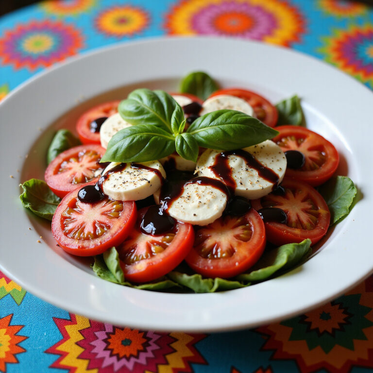 Caprese Salad with Balsamic Reduction for a Fresh Delight Caprese Salad with Balsamic Reduction for a Fresh Delight