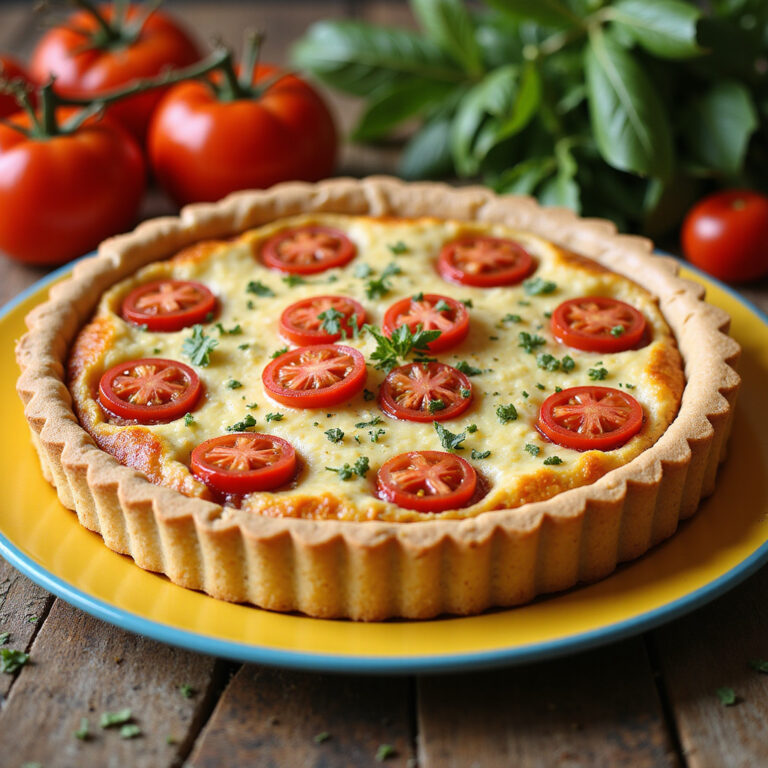 Quiche de Queijo com Tomates Cereja: Prática e Deliciosa
