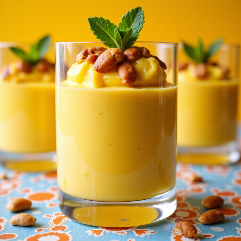 Mousse de Maracujá com Crocante de Castanha
