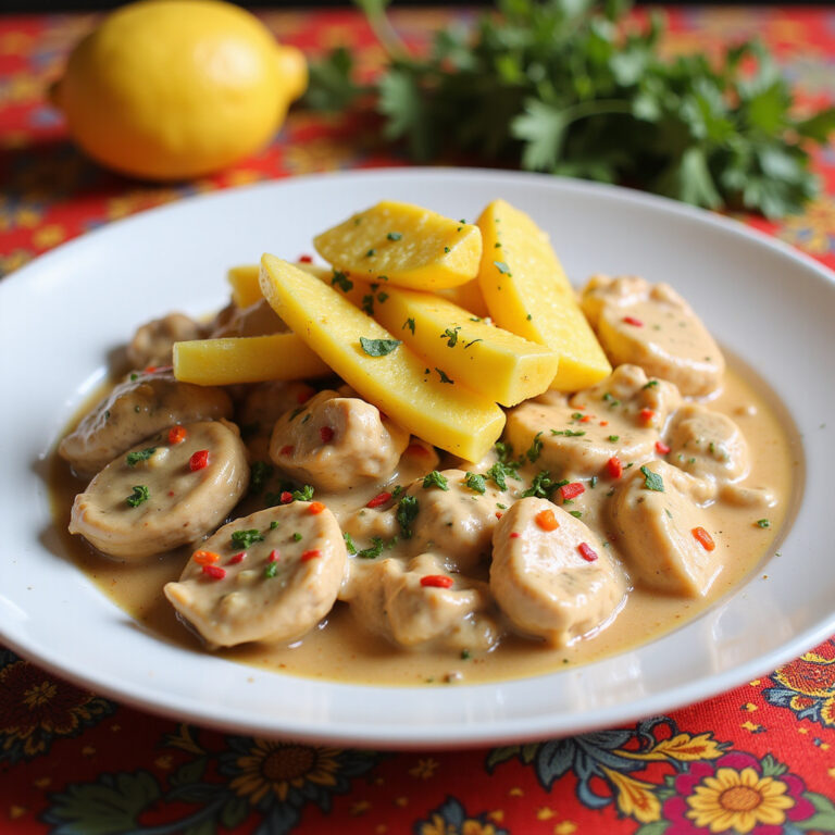 Strogonoff de Frango com Batata Palha: Rápido e Irresistível