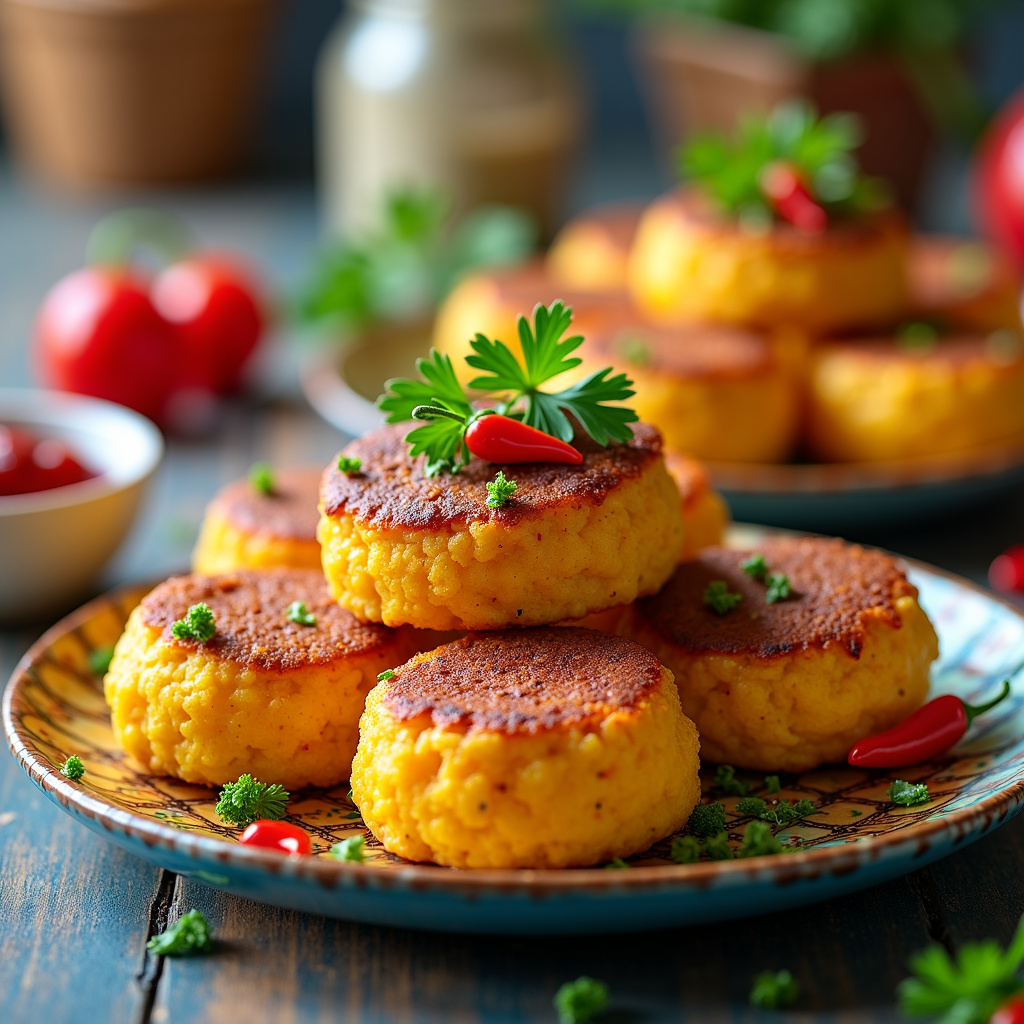Bolinho de Aipim com Carne Seca