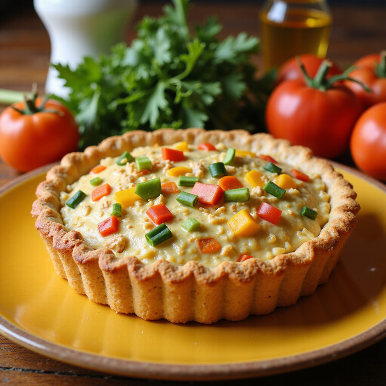 Deliciosa Torta Salgada de Frango com Catupiry