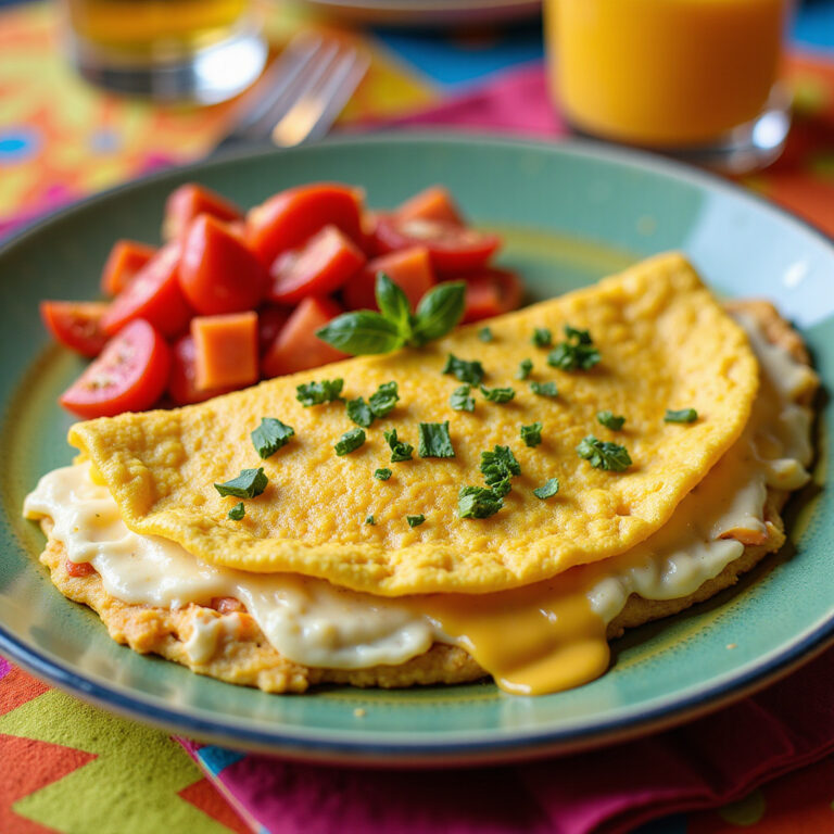 Omelete Clássica Rápida e Deliciosa para Seu Dia