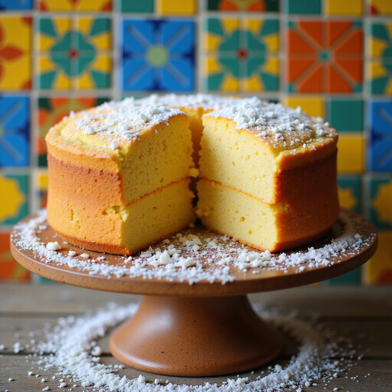 Bolo de Fubá com Leite de Coco