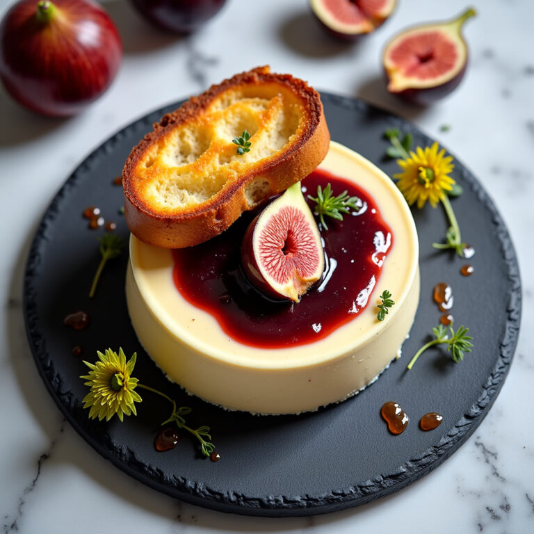 Parfait de Foie Gras com Brioche Tostado e Geleia de Figos