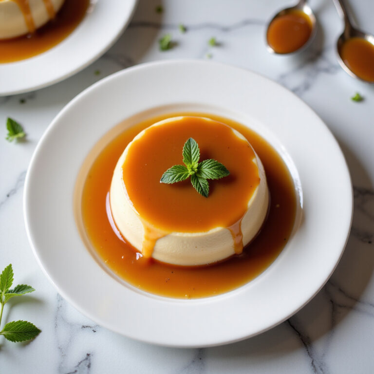 Pudim de Doce de Leite com Calda de Caramelo
