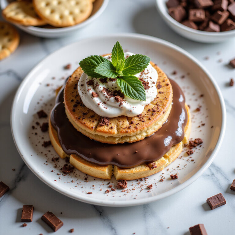 Pavê de Bolacha Maizena com Creme de Chocolate