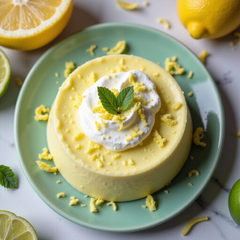 Mousse de Limão com Raspas Brilhantes
