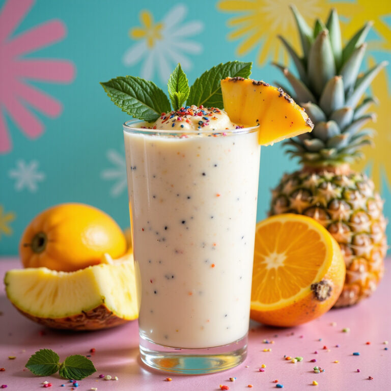 Smoothie Tropical Cremoso Fácil para Começar o Dia