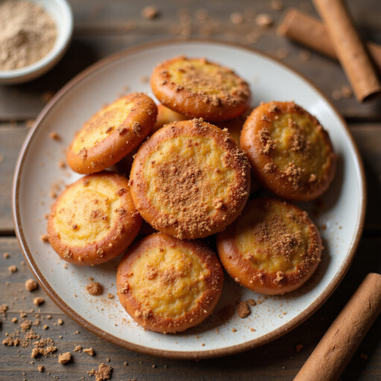 Bolinho de Chuva com Açúcar e Canela Cintilante