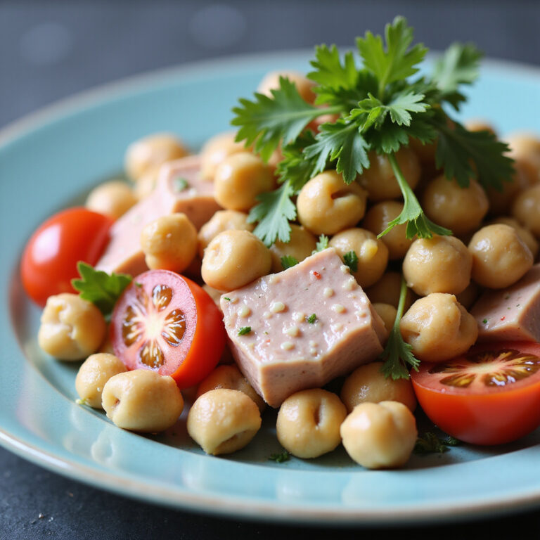 Salada de Grão de Bico com Atum: Refrescante, Saudável e Pronta em Minutos