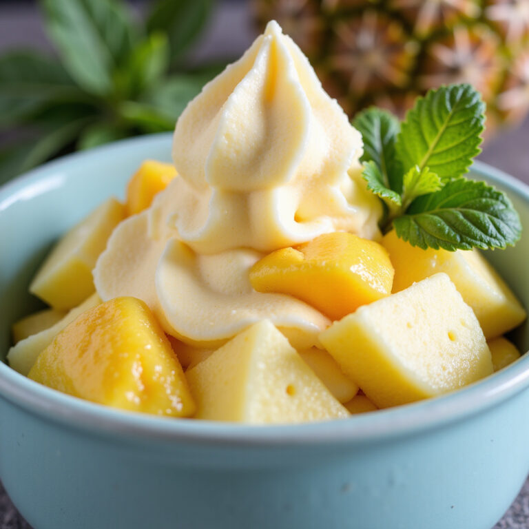 Gelado de Abacaxi Cremoso: Receita Fácil para Refrescar