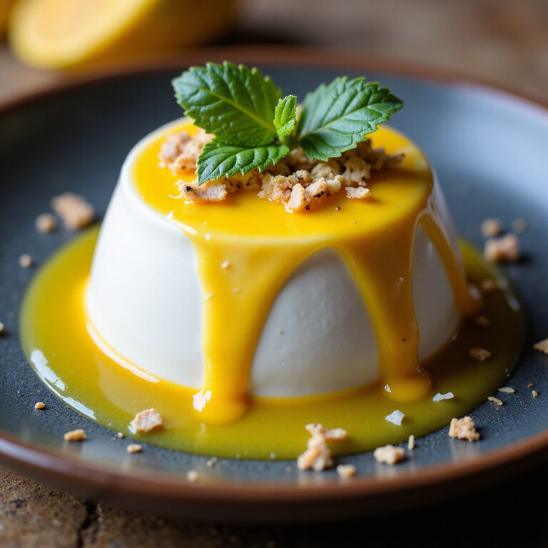 Panna Cotta de Coco com Calda de Manga: Aprenda a Fazer