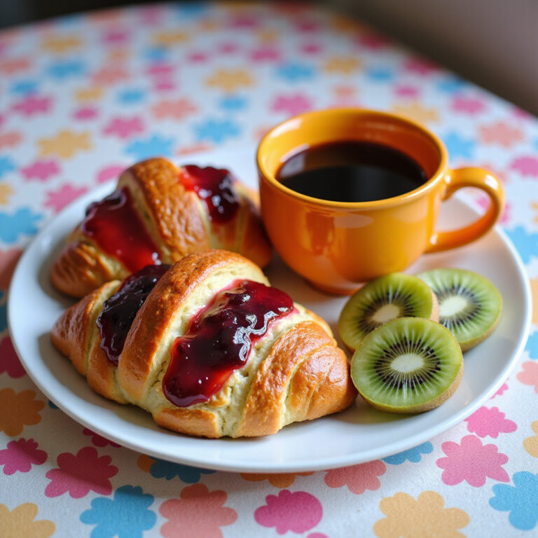 Café na Cama com Croissant e Geleia Artesanal Fácil e Delicioso