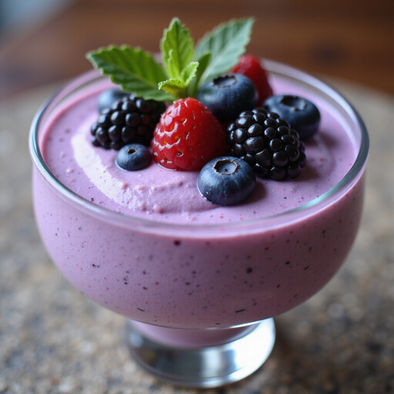 Mousse de Frutas Roxas com Iogurte: Receita Rápida e Prática