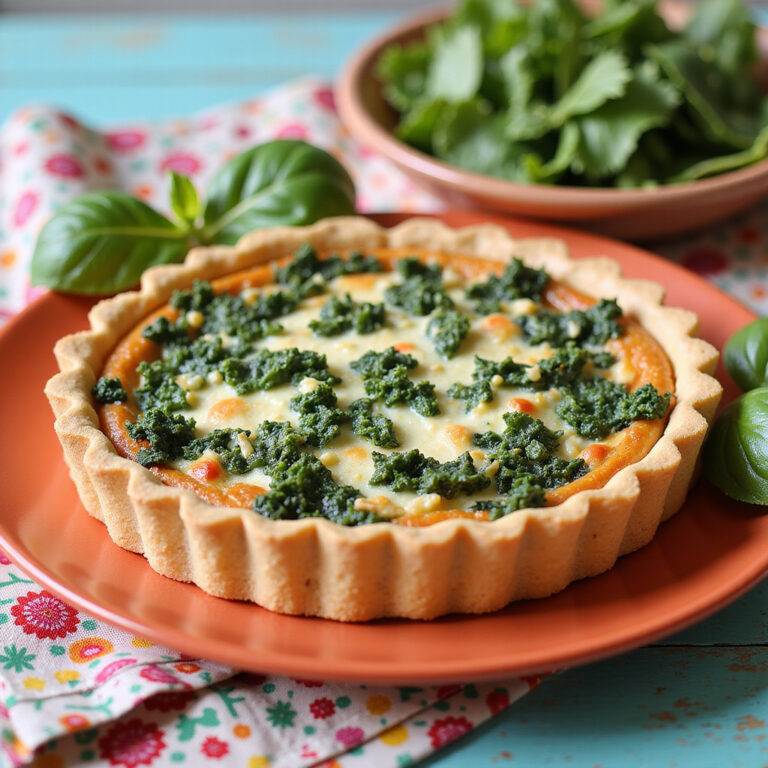 Quiche de Espinafre e Ricota Fácil e Saudável