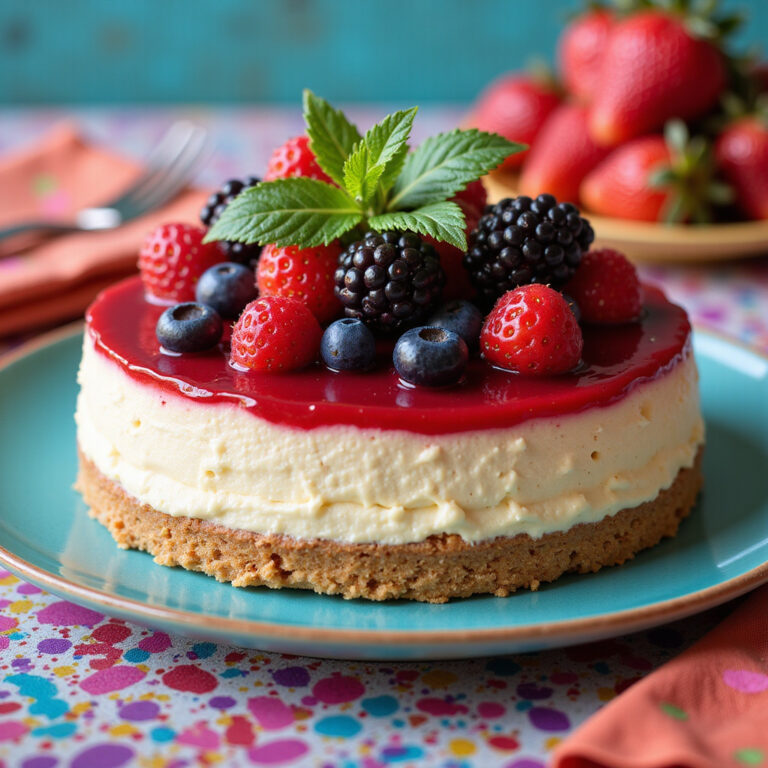 Delicious Red Berry Cheesecake Easy to Make