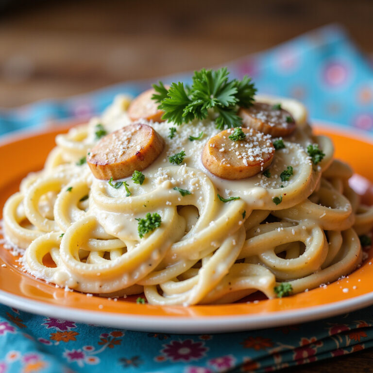 Macarrão Cremoso de Alho e Parmesão Fácil e Rápido