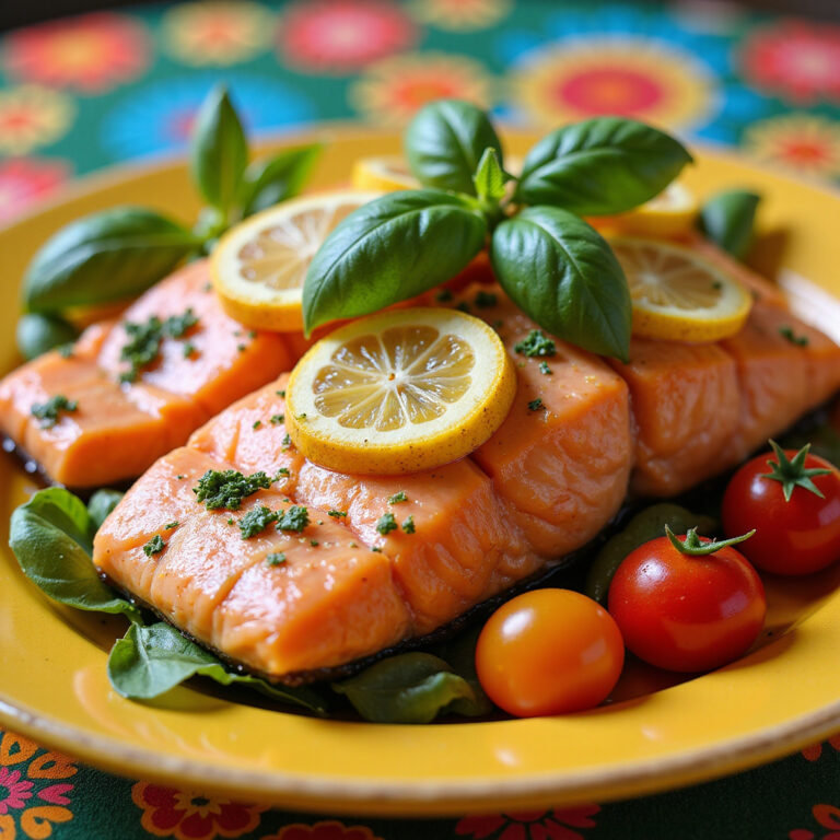 Salmão Assado com Limão e Manjericão: Receita Fácil e Saudável