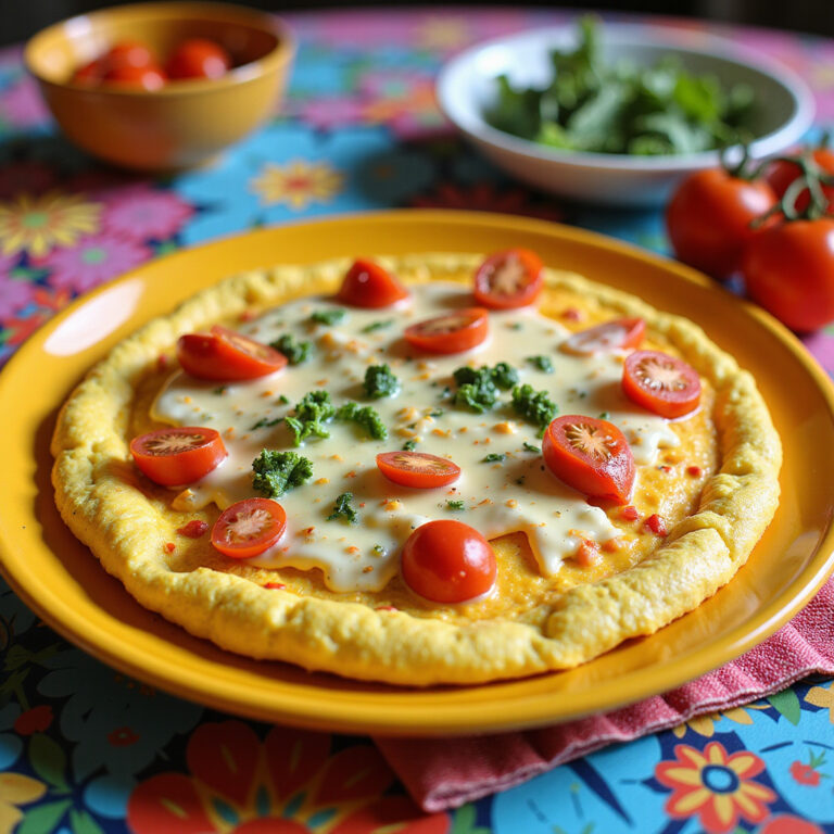 Omelete de Queijo e Tomate Rápida e Saborosa