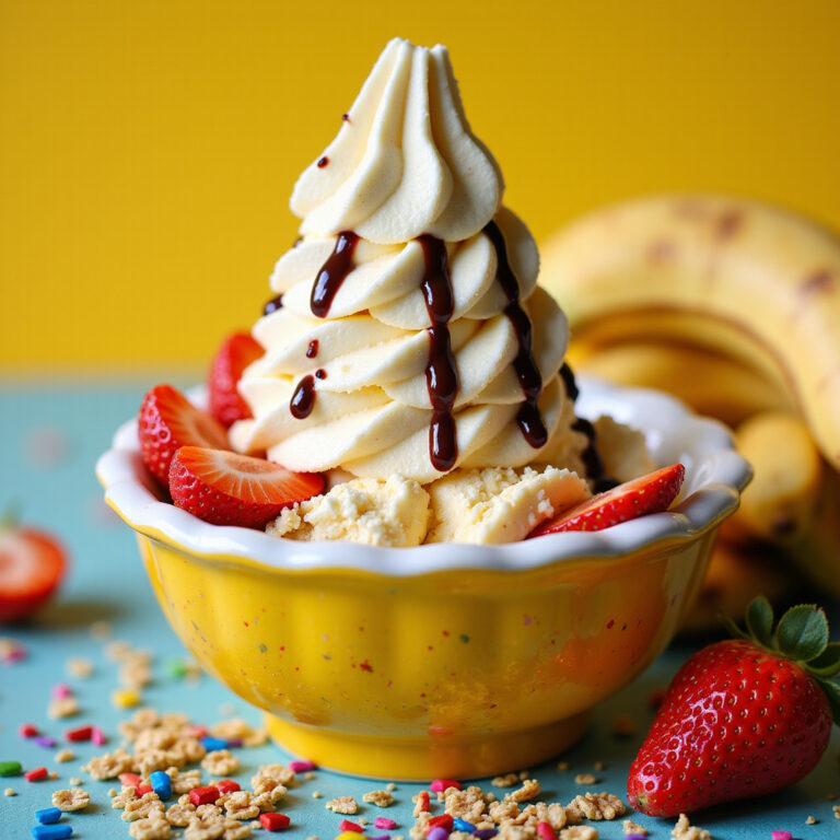 Sorvete Caseiro de Banana Congelada: A Sobremesa Saudável e Deliciosa
