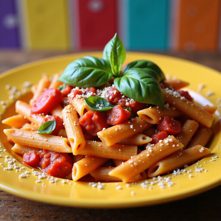 Penne ao Molho de Tomate Fresco
