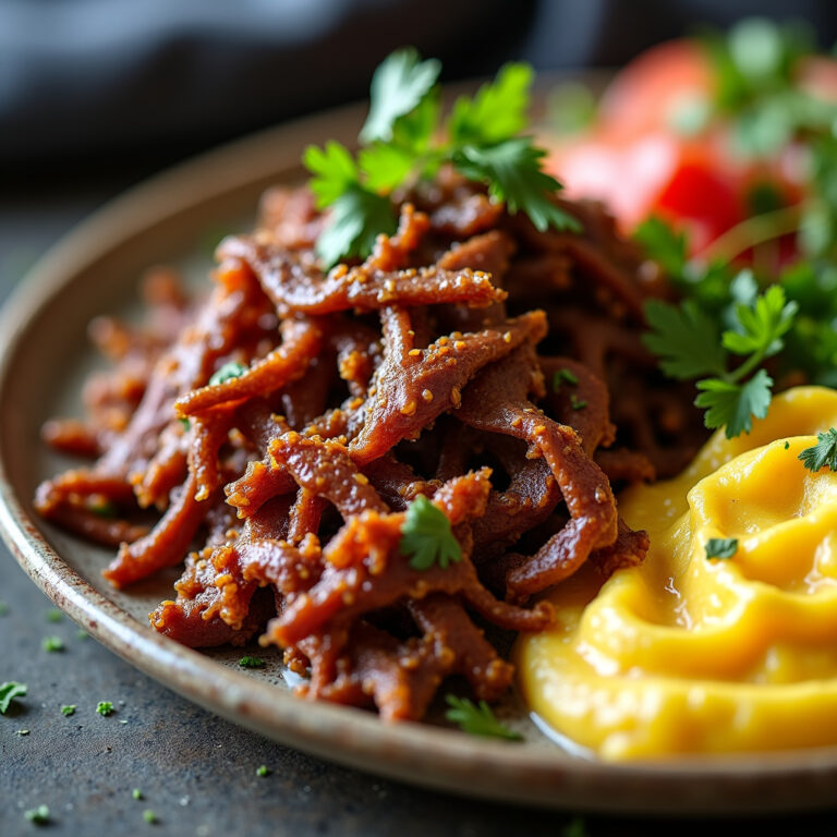 Receita de Carne de Sol com Purê de Milho