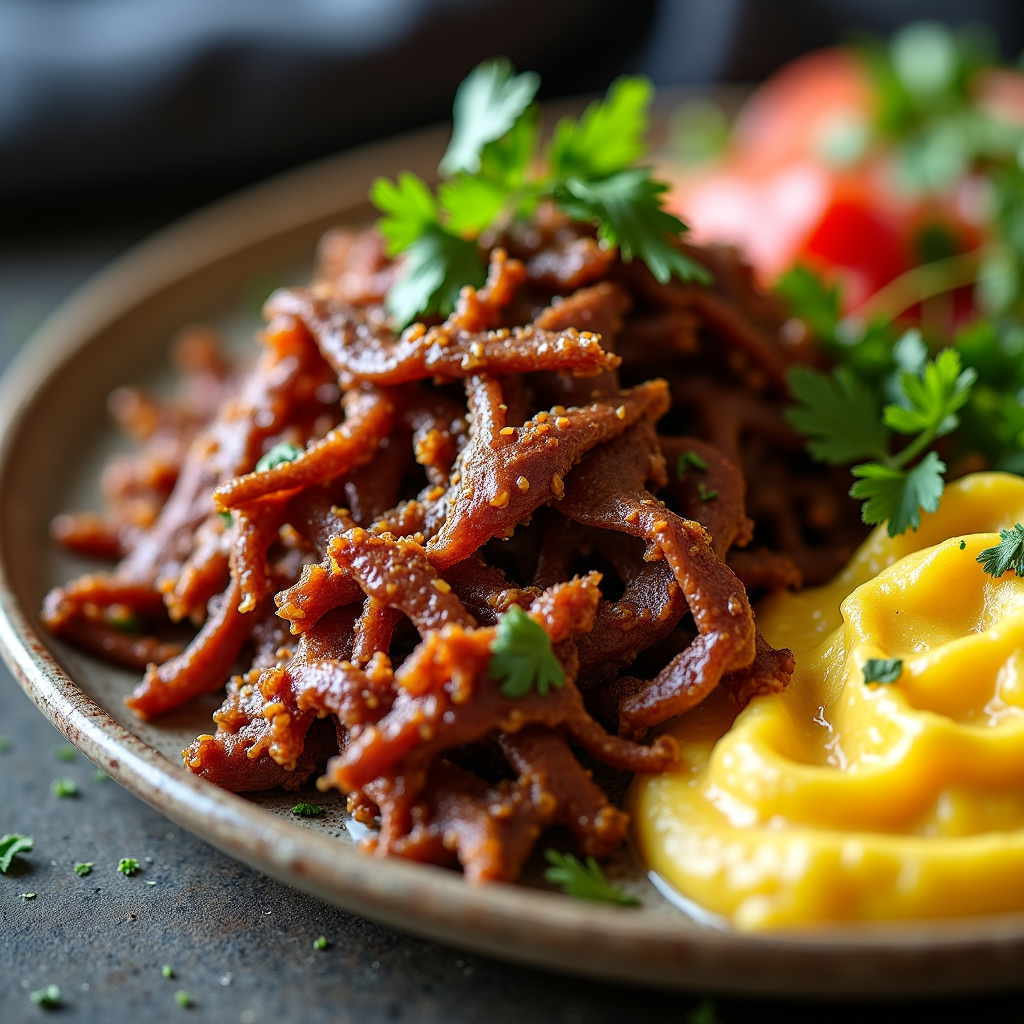 Foto da receita Receita de Carne de Sol com Purê de Milho