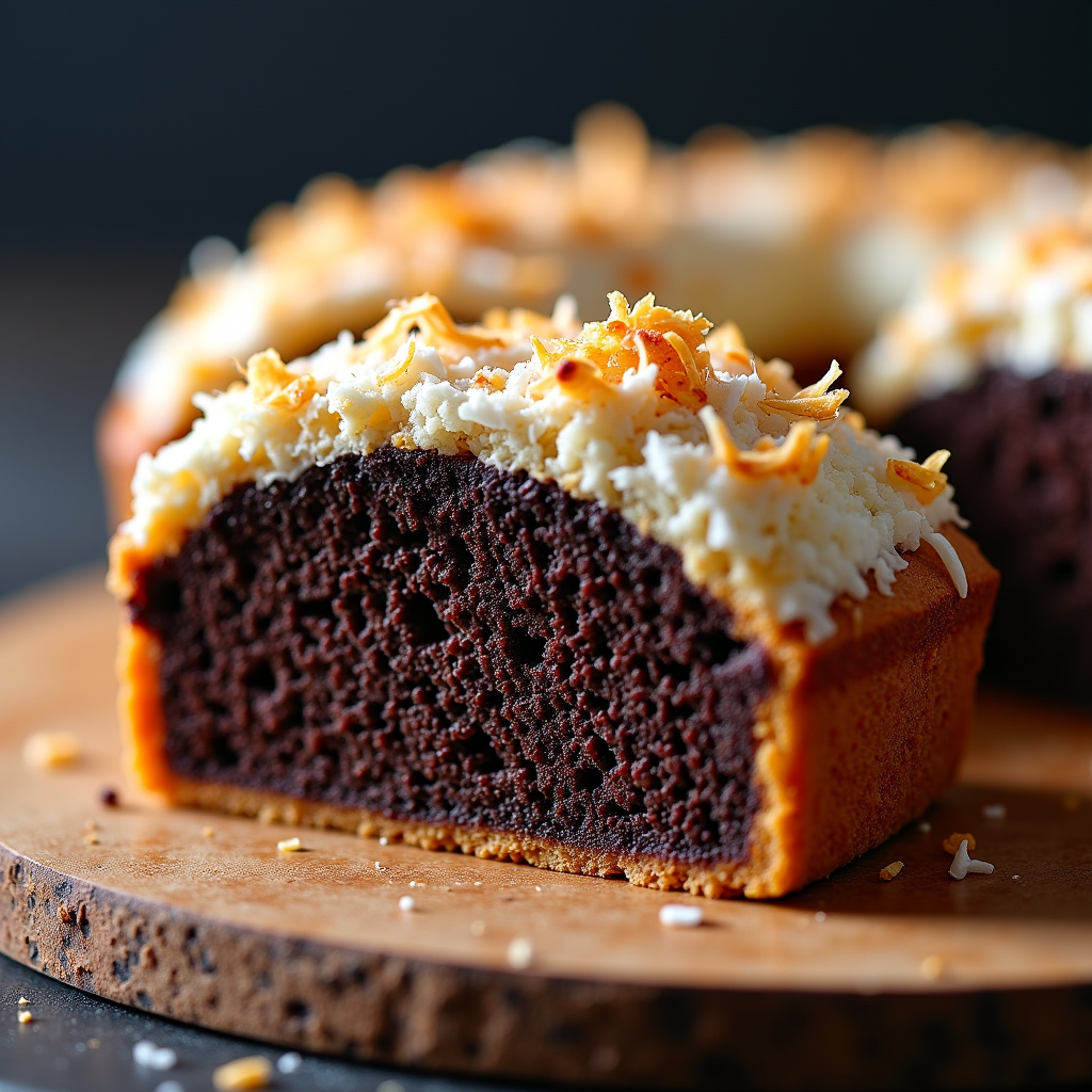 Foto da receita Bolo de Mandioca com Chocolate e Coco: Uma Combinação Divina