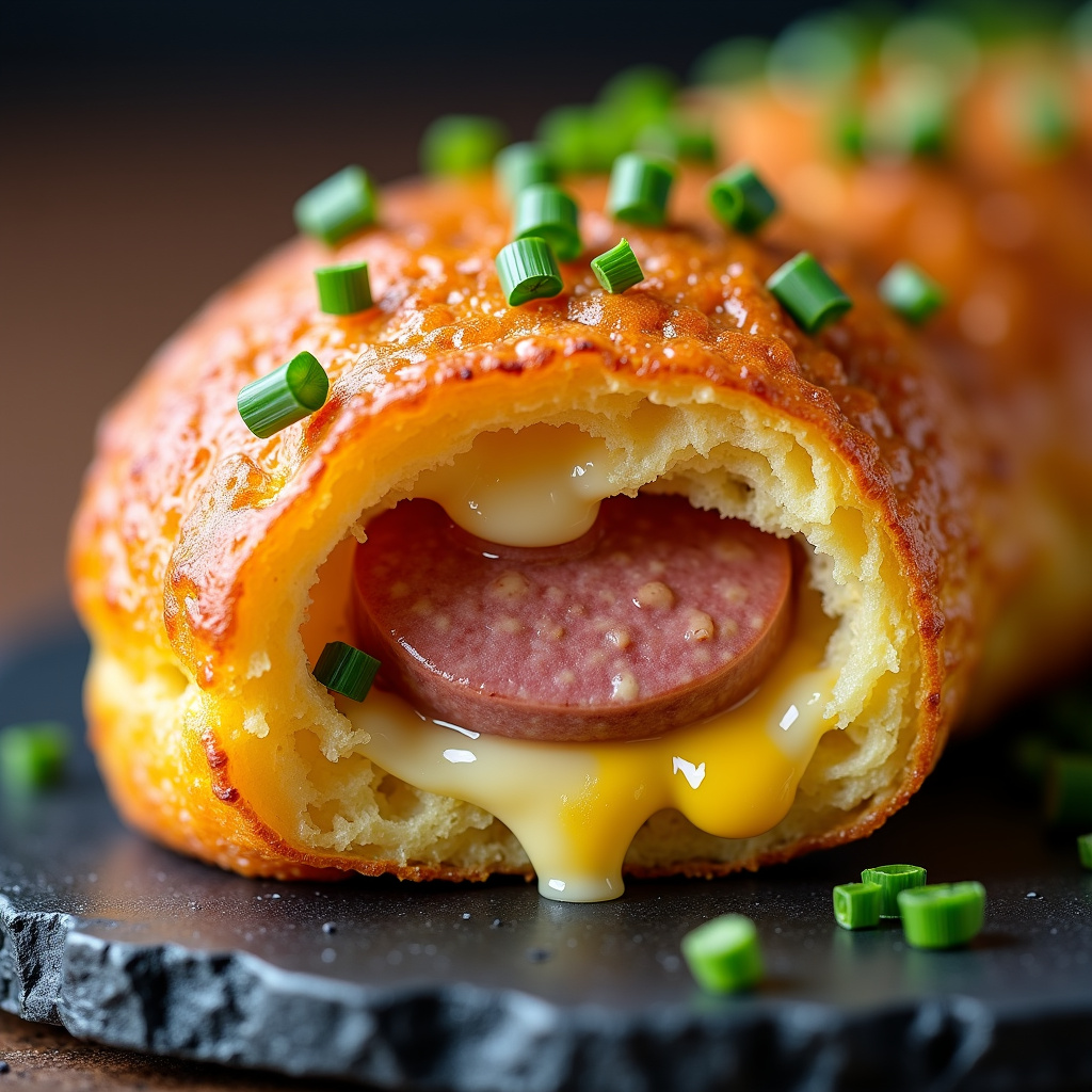Foto da receita Bolinho de Milho com Linguiça e Queijo: Uma Explosão de Sabor