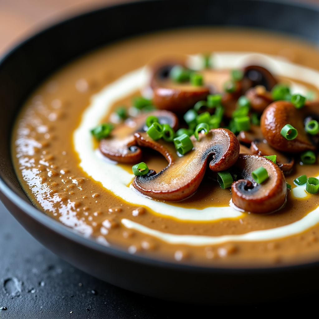 Foto da receita Sopa de Funghi Cremosa: Um Clássico Sofisticado e Aconchegante