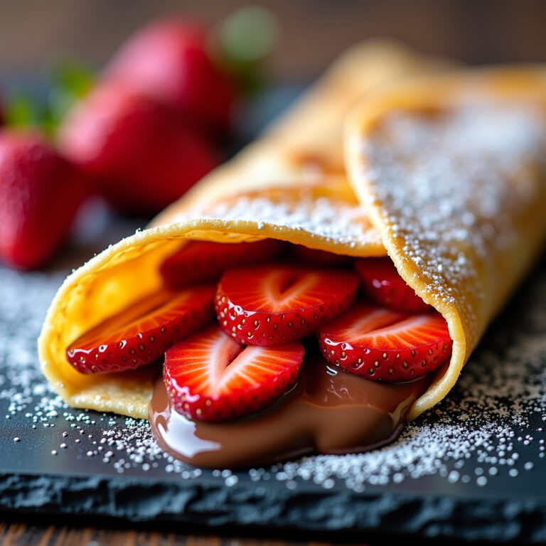 Crepe de Nutella com Morangos: Uma Sobremesa Rápida e Irresistível