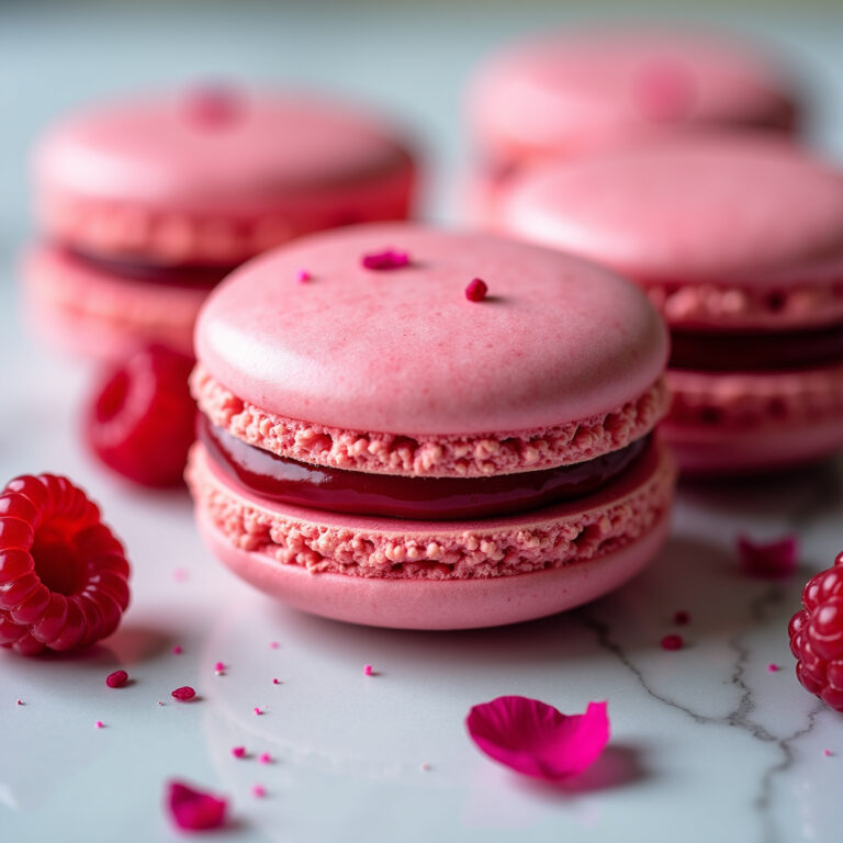 Macaron Rosa com Recheio de Framboesa: Receita Clássica