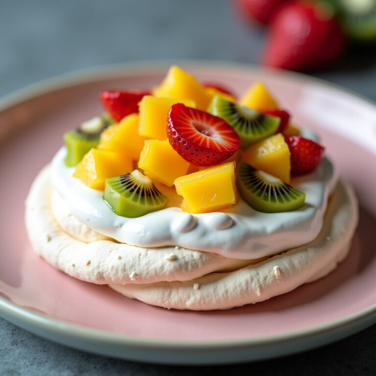 Pavlova com Frutas Frescas: Uma Sobremesa Leve e Elegante
