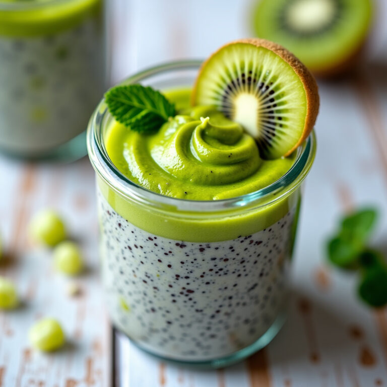Pudim de Chia com Kiwi: Uma Opção Saudável e Refrescante