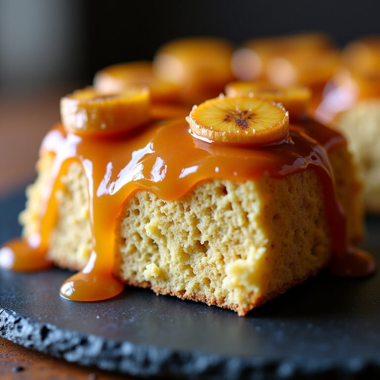 Meu Bolo Perfeito de Banana Caramelizada