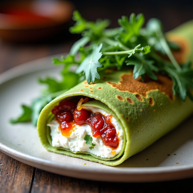 Panqueca de Espinafre da Bella Campos
