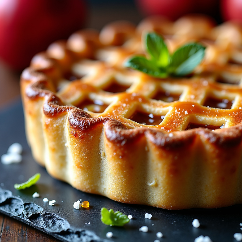 Foto da receita Torta de Maçã e Caramelo Salgado