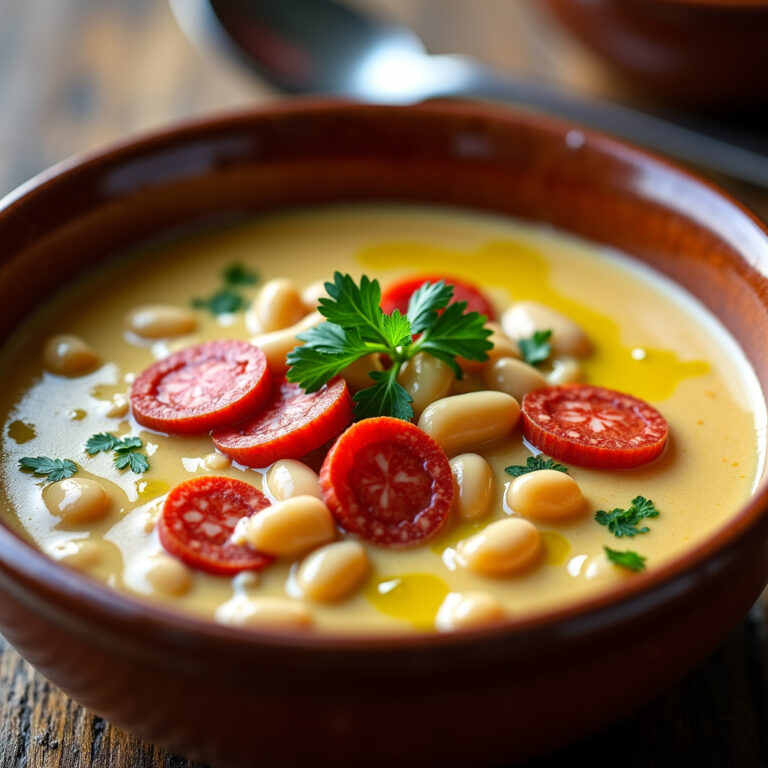 Caldo de Feijão Branco com Chorizo: Receita Aconchegante