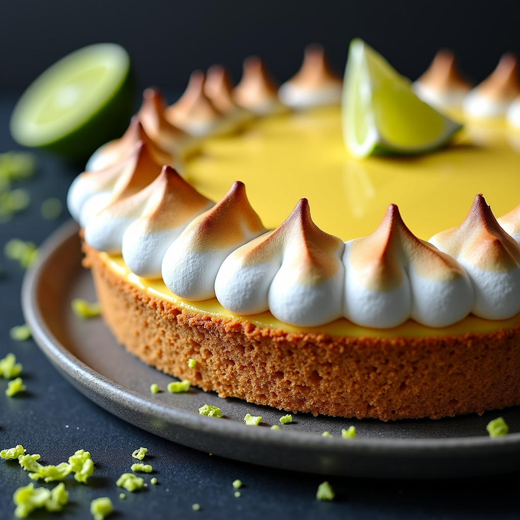 Foto da receita Torta de Limão com Merengue Dourado