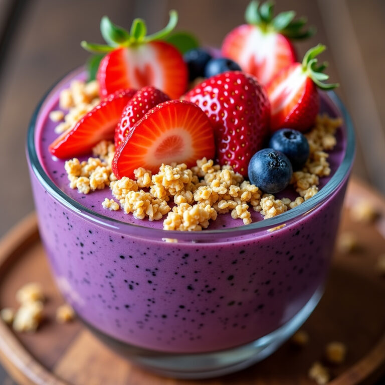 Copo de Açaí por Camadas: Uma Explosão de Sabor Tropical