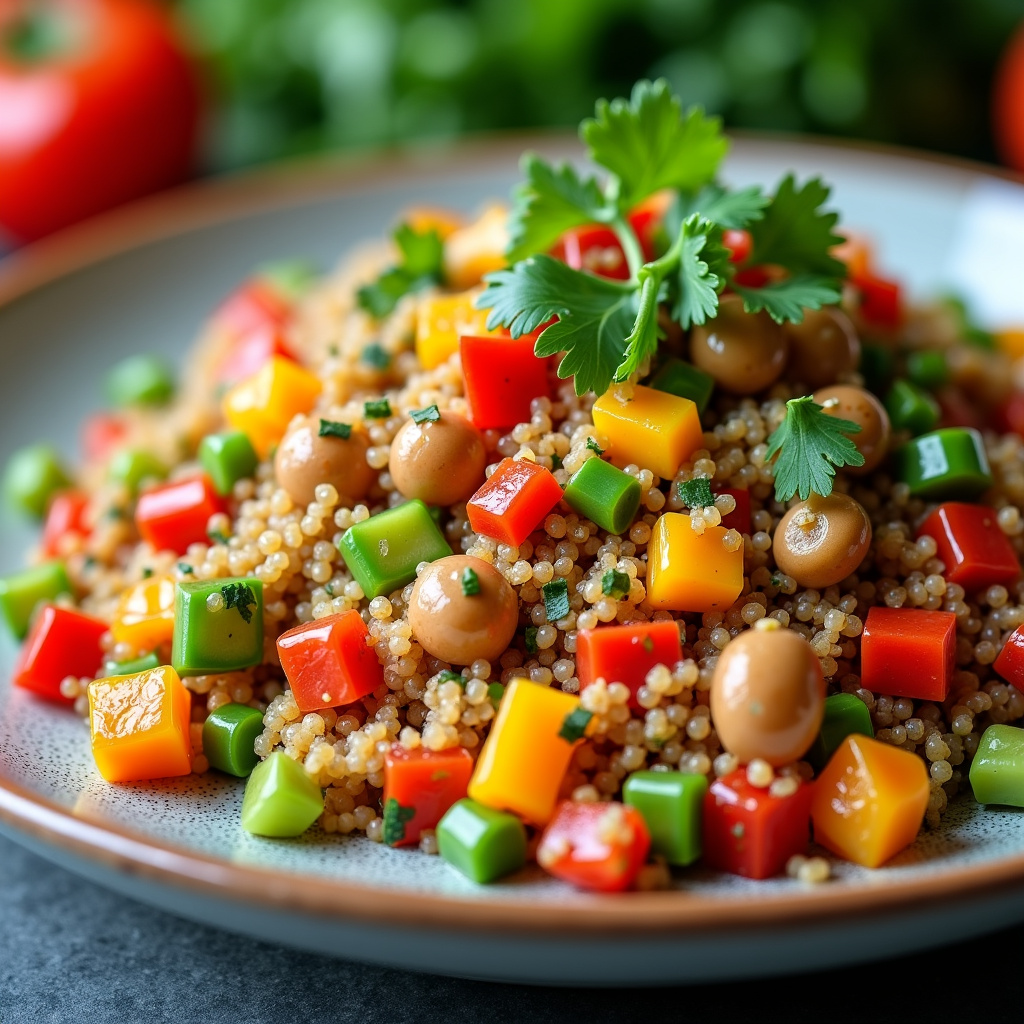 Foto da receita Salada de Quinoa com Legumes: Saudável, Colorida e Deliciosa