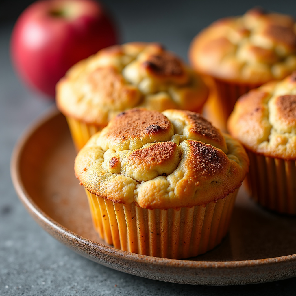Foto da receita Muffins de Aveia e Maçã com Especiarias: Um Lanche Aconchegante e Saudável