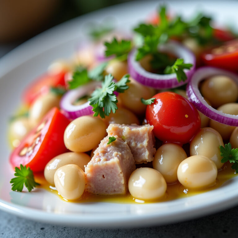Salada de Feijão Branco com Atum: Refrescante e Nutritiva