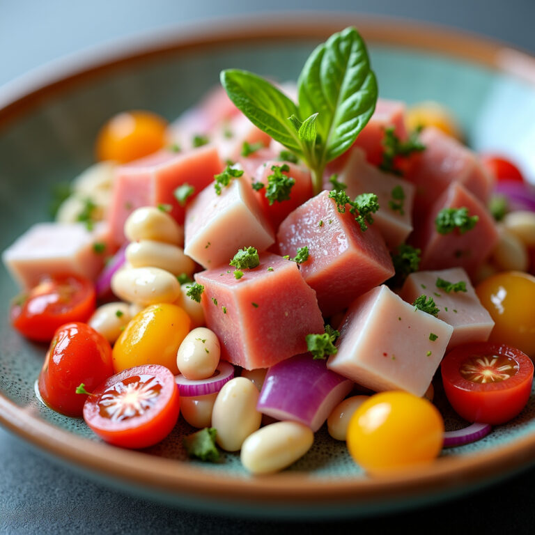 Salada de Feijão Branco com Atum: Refrescante e Sofisticada