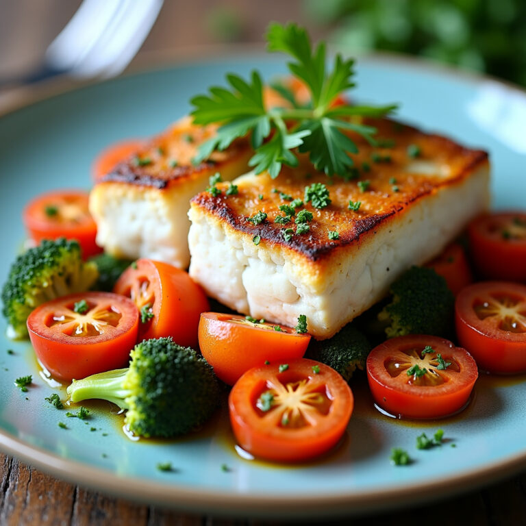 Peixe Assado com Legumes: Uma Refeição Leve e Saborosa