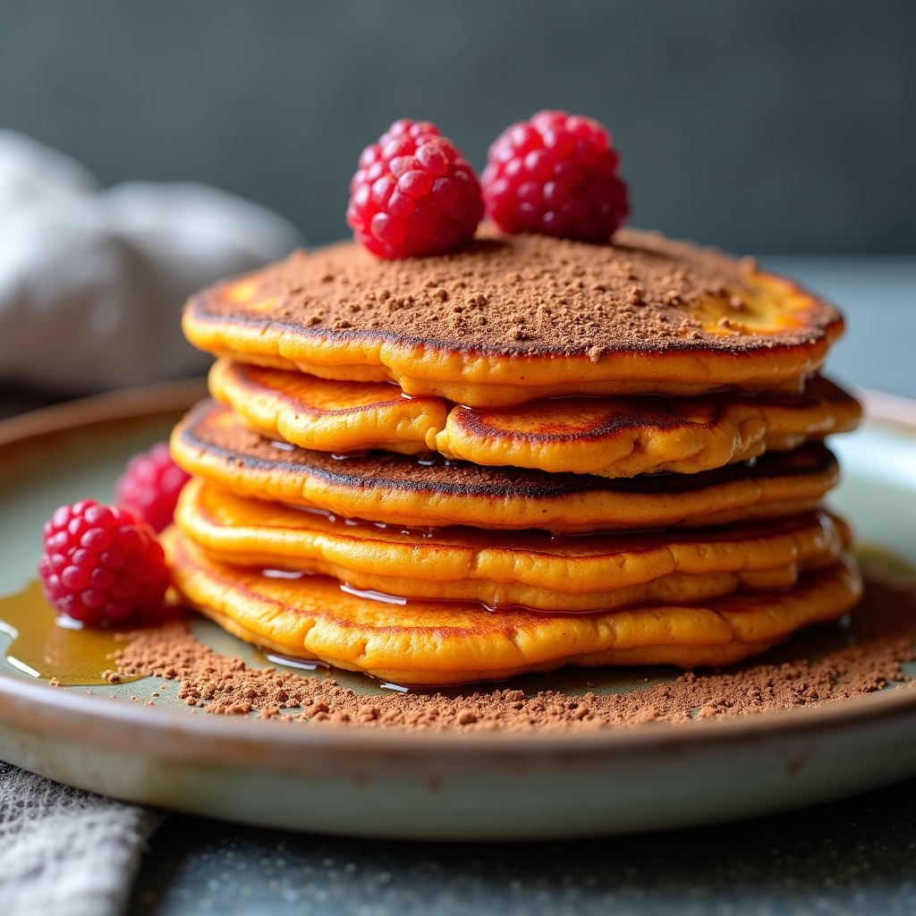Foto da receita Panquecas com Batata-Doce e Canela: Um Lanche Nutritivo e Delicioso