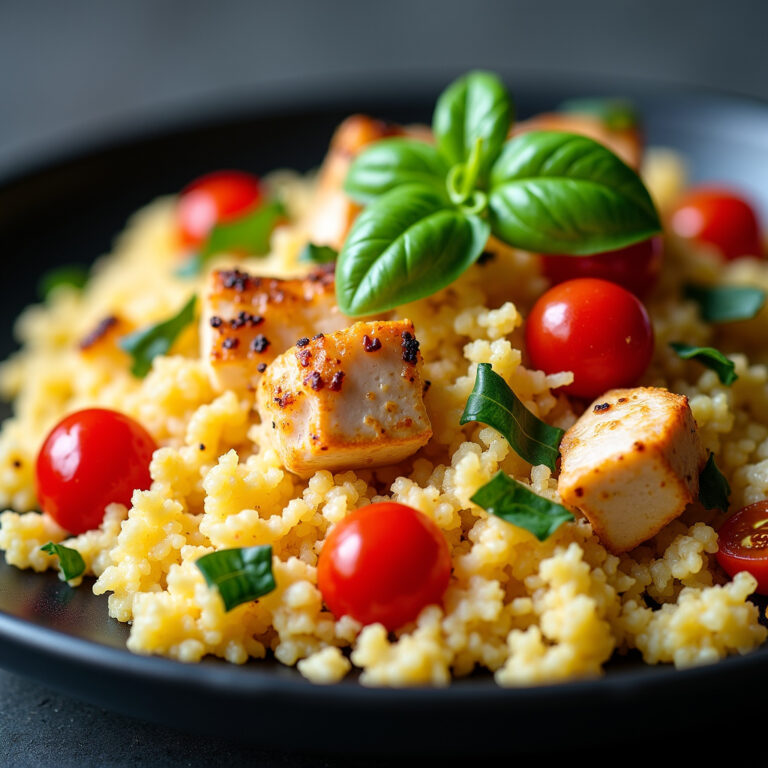 Arroz de Couve-Flor com Frango da Juju Guerra
