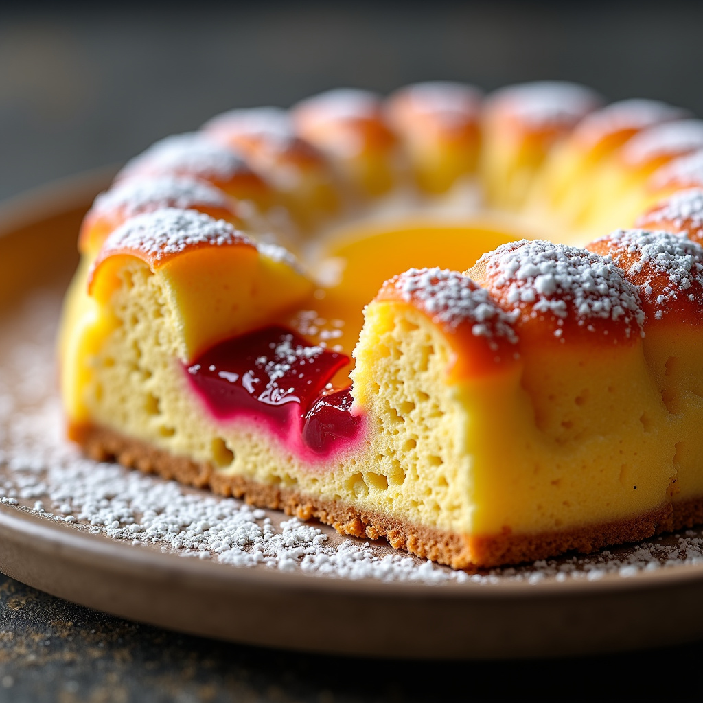 Foto da receita Receita de Bolo de Fubá com Goiabada