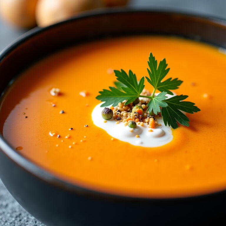 Receita de Sopa de Cenoura com Gengibre